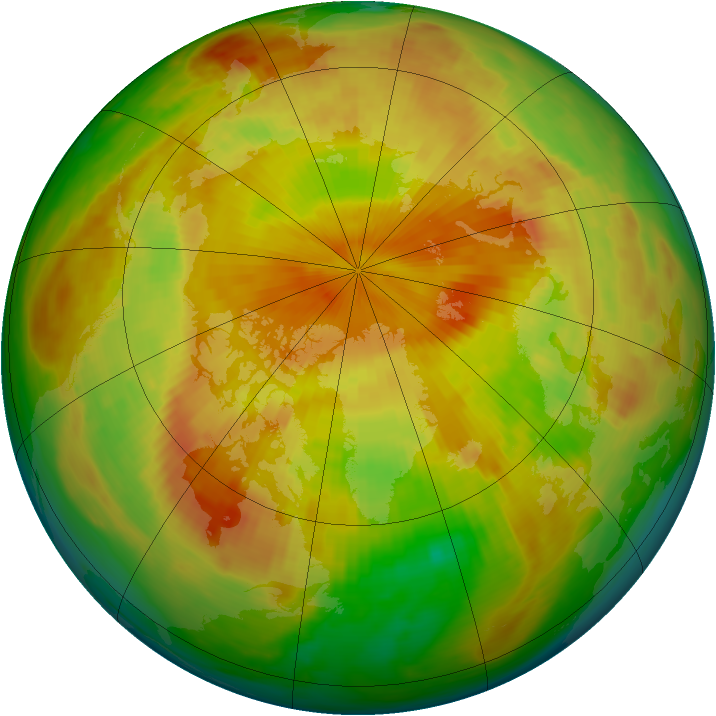 Arctic ozone map for 06 May 1983